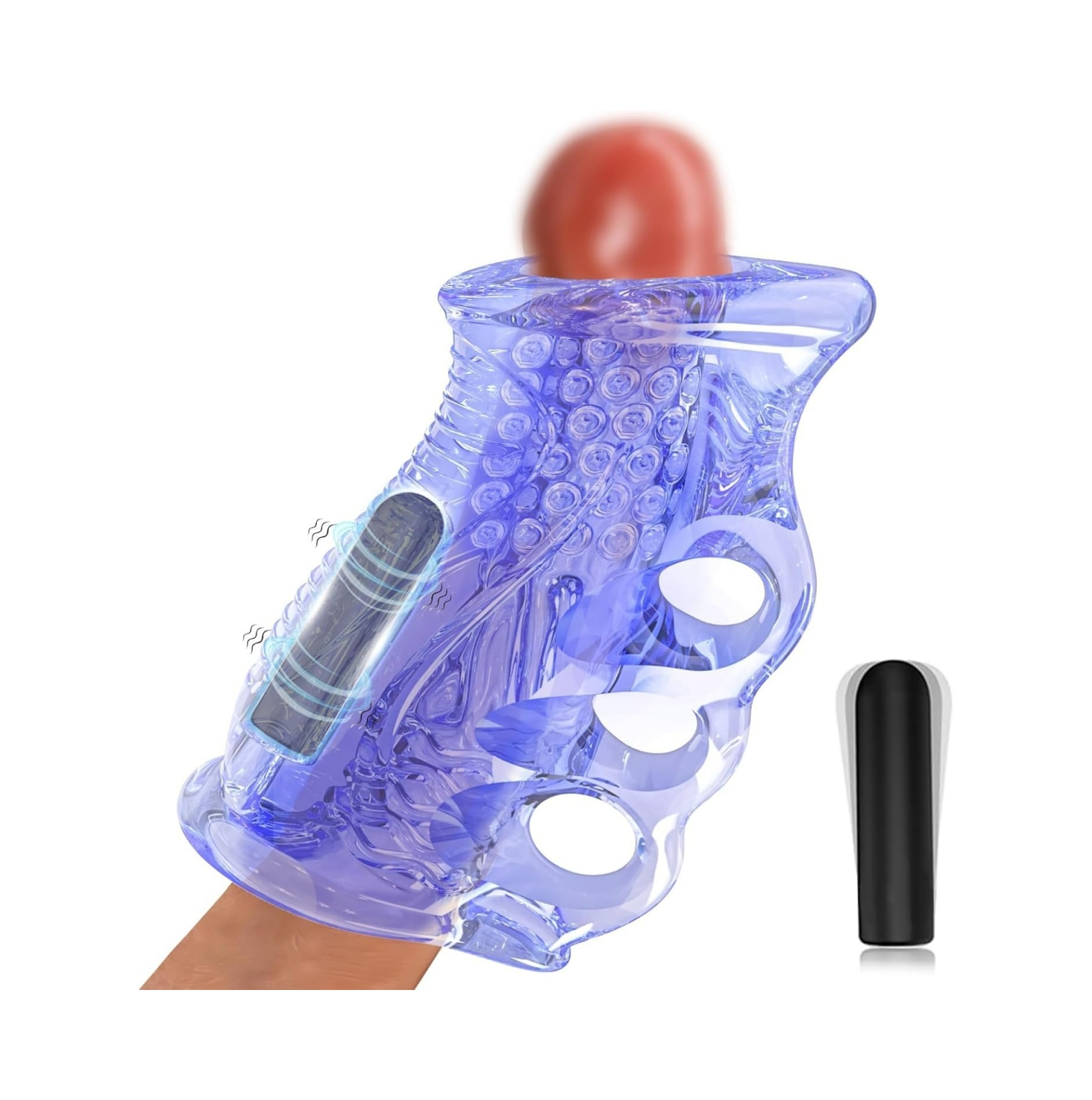 Male Masturbator,Sex Toys for Men with Mini Bullet Vibrator